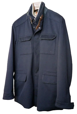 NUEVO CON ETIQUETAS, Abrigo de Viajero Loro Piana con Sistema Tormenta Verde Cachemira Foto 1 de 4