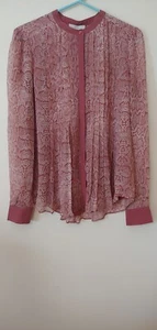 Nuova camicia Joie seta con bottoni top blusa manica lunga taglia XS NUOVA CON ETICHETTE - Foto 1 di 15
