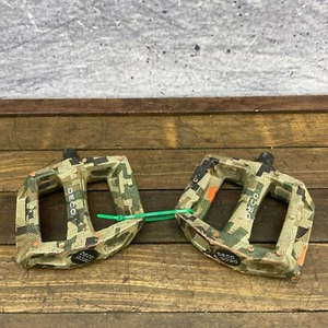 Deco Camo PC Pedals Camoflage Camo 9/16 In 3PC MTB BMX 3pc - Picture 1 of 13