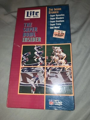 VHS The SuperBowl Insider by Miller Lite Beer NFL Film SuperBowl XXVII SEALED — 第 1/4 张图片