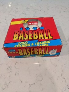 1990 Fleer Baseball Cello Sealed Packs 24 Count Box
