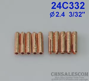 10 piezas Colgantes Cortos 24C332 para Antorcha de Soldadura Tig WP-24 WP-24W 2,4 mm 3/32" - Imagen 1 de 4