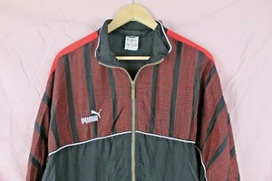 Puma track top / jacket In balck and red Embroidered spellout - Picture 1 of 4