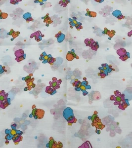 Vintage 1986 POPPLES Fabric Those Characters From Cleveland Inc 2+ Yds - Picture 1 of 6
