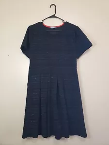 Draper James donna XL nero argento maglia metallizzata manica corta aderente e svasato - Foto 1 di 6
