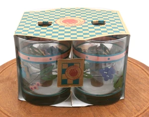 Vintage NIB Hartstone WOODLAND Pattern Drinking Glasses 14 OZ Hard To Find NICE! - Picture 1 of 12