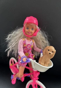 Barbie Puppe Stacie mit Fahrrad und Hund 90er Bicyclin Mattel 16734 - Bild 1 von 7