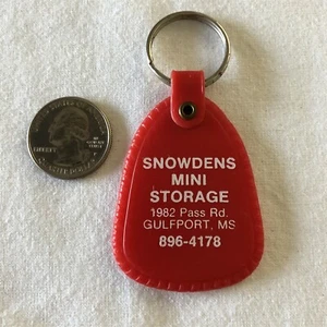 Snowdens Mini Aufbewahrung Gulfport Mississippi rot Schlüsselanhänger Schlüsselring #36275 - Bild 1 von 2