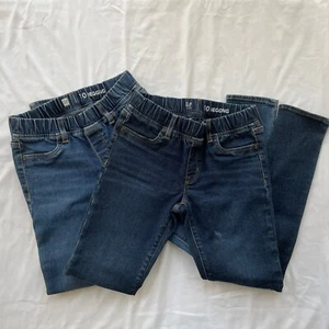 Set Of 2 Girls GAP Blue Denim Jeggings Size 10 - Picture 1 of 9