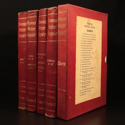 Newnes Motor Repair 1959 Vintage Automotive Reference Book Set Charts Holden etc - Image 1 of 4