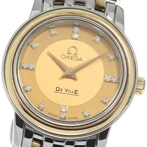 OMEGA De Ville 16P diamond gold Dial Quartz Ladies Watch_807619 - Picture 1 of 6