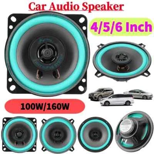 4/5/6 Inch Car Speaker 100W/160W HiFi Coaxial Subwoofer Universal Automotive - Picture 1 of 12