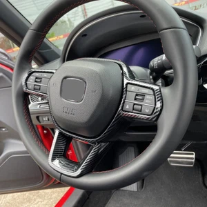 For Honda Civic 2022 2023 Interior Steering Control Wheel Cover Stickers trim - Bild 1 von 6