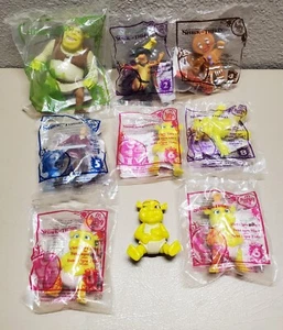 McDonald's Happy Meal Toys Shrek The Third  2007 Lot Of 9 New Sealed 8 Used 1 - Picture 1 of 19