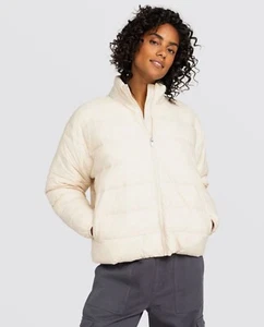 NWT Roxy Womens Wind Bliss Padded Jacket Puffer Coat Full Zip Packable ~ Large - Picture 1 of 11