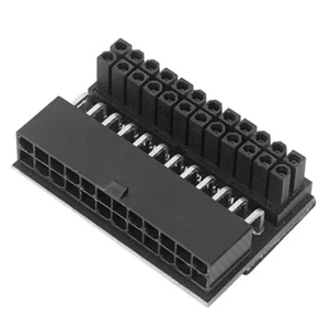 ATX 24Pin Female to 24Pin Male Right Angle 90 Degree Power Connector Adapter - Picture 1 of 4