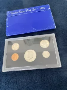 1972 S United States Mint Annual 5 Coin Proof Set with Original Box - Picture 1 of 5