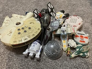 Star Wars Random Ships & Vehicles & Games Lot -Millennium Falcon, R2D2, Figures - Picture 1 of 24