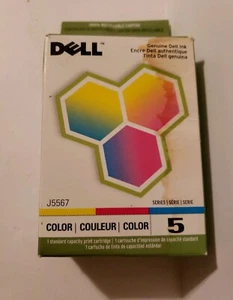 Genuine Dell Ink Cartridge Series 5 Color J5567Damage on outside of Box - Picture 1 of 2