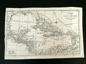 CARTE DU GOLFE DE MEXIQUE ET DES ISLES ET PAYS CONTIGUS, principios del s.XIX - Imagen 1 de 1