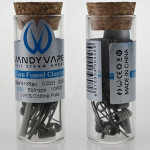 VandyVape Quad Core Fused Clapton Coil (10pcs) Flasche e Zigarette eZigaretten - Bild 1 von 1