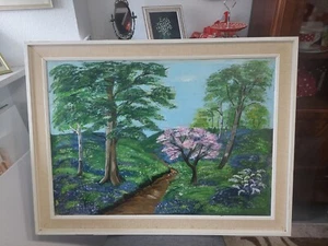 Acryl Bild Gemälde ,Frühling , Baum, Malerei Kunst UNIKAT Art HANDGEMALT - Bild 1 von 1