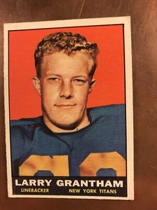 Larry Grantham 1961 Topps #154 gently dinged corners,slightly off center, ex - Foto 1 di 4