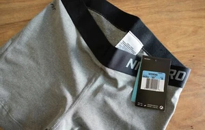 NWT Nike Pro Medium Women 3.0" Compression Shorts-Grey/Black 589364-091 Classic - Picture 1 of 2