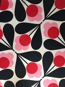 43cm x 157cm Orla Kiely Sycamore Seed Fuchsia Pink Lightweight Fabric Cotton New - Picture 1 of 8