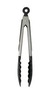 Silikonzange Grillzange Küchenzange Buffetzange 27 cm schwarz (0268) - Bild 1 von 1