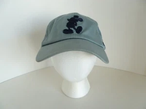 Mickey Mouse Disney Blue Ebroidered Patch One Size Adult 100% Cotton Hat Cap - Picture 1 of 19