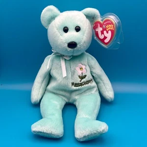 TY Beanie Baby - MASSACHUSETTS MAYFLOWER the Bear (Show Exclusive) (8.5 inch) - Picture 1 of 1