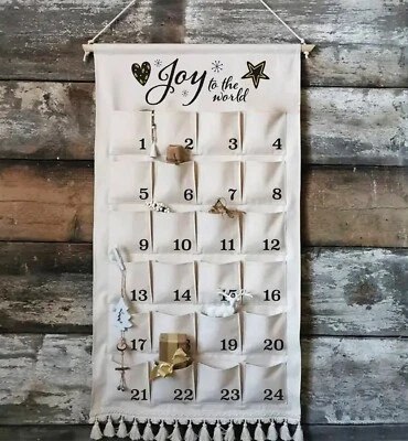 Christmas Advent Calendar | Christian Christmas Wall Hanging | Countdown - Image 1 of 4