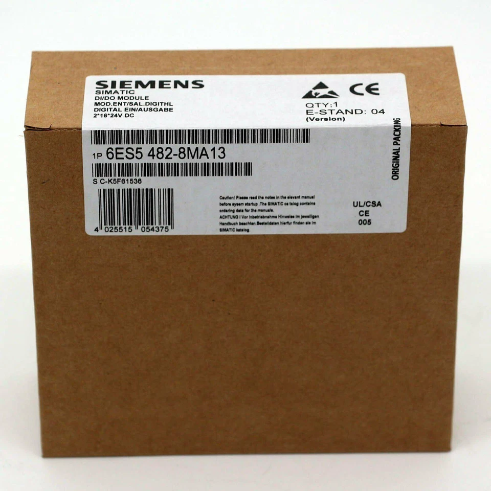 6ES5482-8MA13 Siemens 1PC Brand New 6ES5 482-8MA13 PLC module Spot Goods - Image 1 of 1