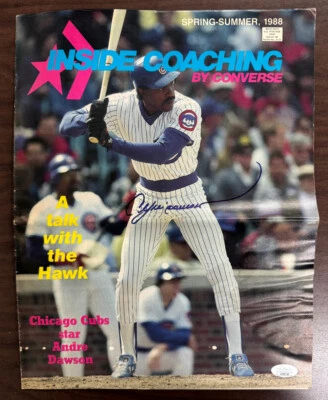 Andre Dawson Signed Autographed Inside Coaching Magazine JSA - Image 1 of 4