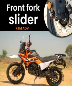 FRONT FORK SLIDERS BLACK FIT FOR KTM ADVENTURE 390 (2025) - Picture 1 of 5
