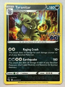 Pokemon Pokemon GO Tyranitar 043/078 Holo NM/M - Picture 1 of 1