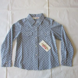 Cumberland Ely Cattleman Youth Girls Long Sleeve Pearl Snap Printed Shirt - Picture 1 of 4