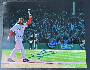 Johnny Damon Auto Signed 8x10 Photo In Person - BOSTON RED SOX HOF 🔥 - Picture 1 of 1
