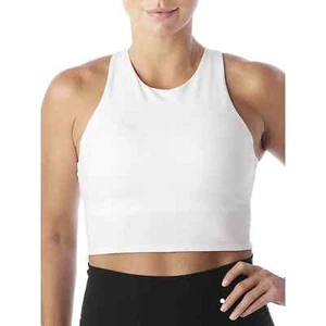 Avia Women's Low Support Trainer Crop Sports Bra Size S (A-C ) White Color NEW - Picture 1 of 4