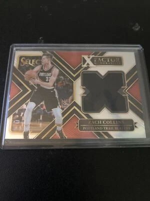 2017-18 PANINI SELECT ZACH COLLINS XF-ZCL ROOKIE XFACTOR JERSEY RELIC PATCH RC - Image 1 of 2