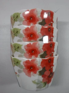 222 Fifth Alicia Porcelain 2.75" High / 4.5" Across Appetizer Bowls Set Of 4 - Picture 1 of 3