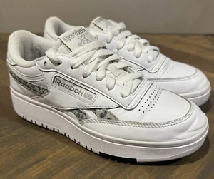 Reebok Club C Scarpe da Tennis Doppie, Donna Taglia 7M, Bianco/Argento - Foto 1 di 9