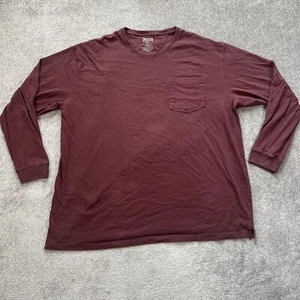 Duluth Trading Co Herren Relaxed Fit Longtail Fit T-Shirt Langarm 2XL weinrot - Bild 1 von 7