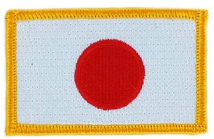 FLAG PATCH PATCHES JAPAN JAPANESE IRON ON COUNTRY EMBROIDERED WORLD SMALL - Bild 1 von 1
