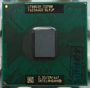 Intel Core DUO Yonah T2700 2.33G 2MB SL9JP CPU LF80539GF0532MX - Picture 1 of 3