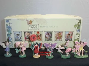 JUEGO DE REGALO DE SEIS FIGURAS DE HADAS DE FLORES DE HADAS DE HADAS DE METAL DE GRAN Bretaña 40376 - Imagen 1 de 1