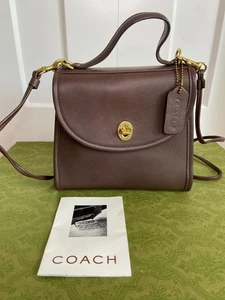 Coach Vintage #9983 Regina Flap Leather Top Hand Crossbody Bag, Costa Rica - Mahagoni - Bild 1 von 20