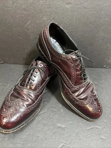 Vintage Florsheim elegante Schuhe Herren 9.5D Burgund Leder Budapester Oxford 636813 - Bild 1 von 11