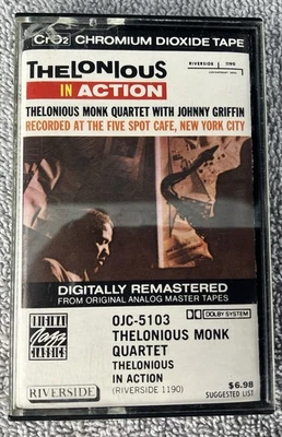 THELONIOUS MONK Thelonious In Action RIVERSIDE OJC 5103 Cassette Griffin Foto 1 de 4